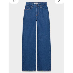 Women's Aritzia Denim Forum Remy Hi-rise Blue Wide Leg Jeans Size 23